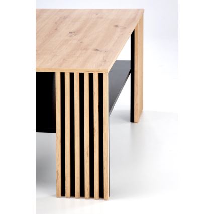 Tavolino da salotto FORMA 110x65 cm marrone/nero