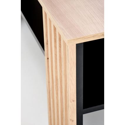 Tavolino da salotto FORMA 110x65 cm marrone/nero