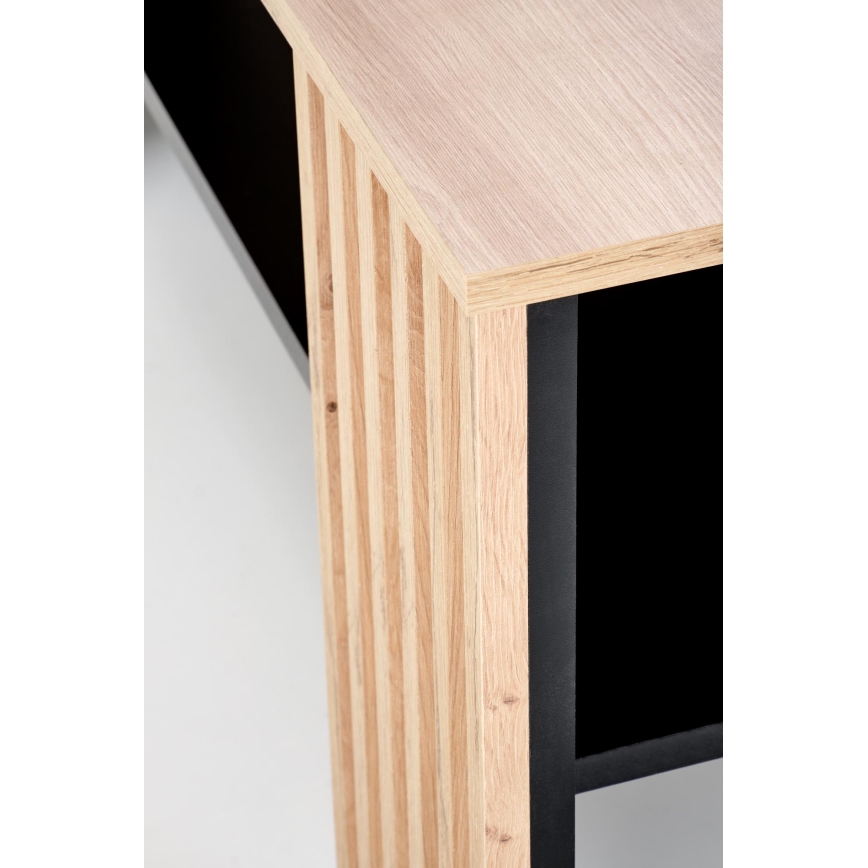 Tavolino da salotto FORMA 110x65 cm marrone/nero