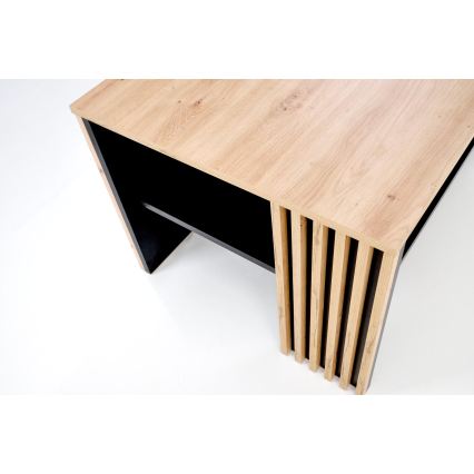 Tavolino da salotto FORMA 110x65 cm marrone/nero