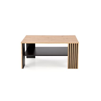 Tavolino da salotto FORMA 110x65 cm marrone/nero