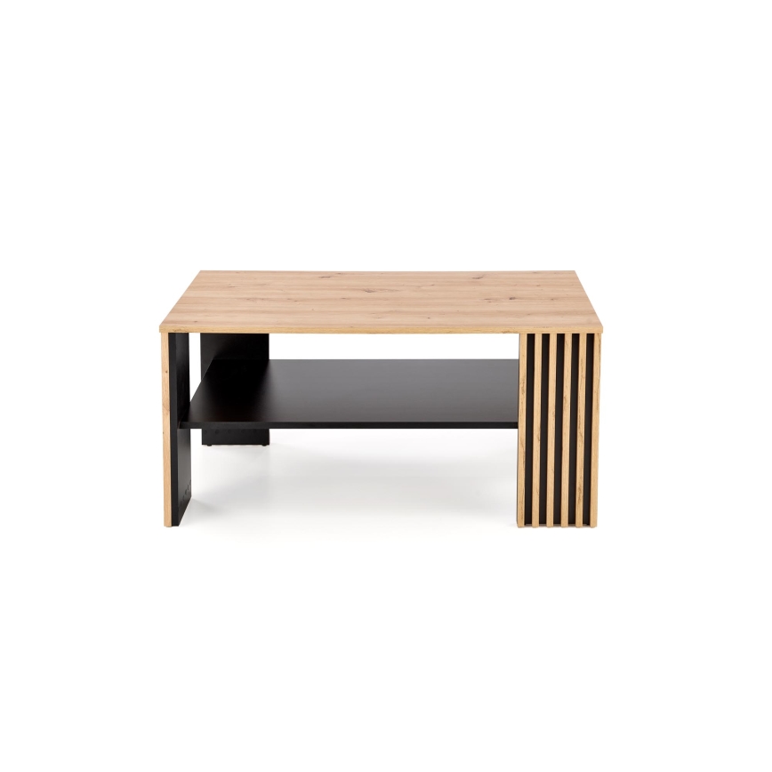 Tavolino da salotto FORMA 110x65 cm marrone/nero
