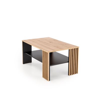 Tavolino da salotto FORMA 110x65 cm marrone/nero