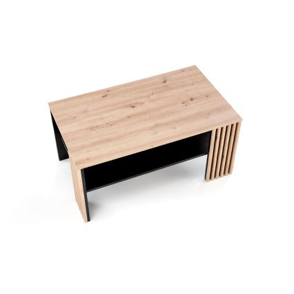 Tavolino da salotto FORMA 110x65 cm marrone/nero
