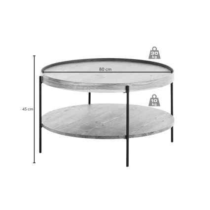 Tavolino da salotto FURNI in rovere