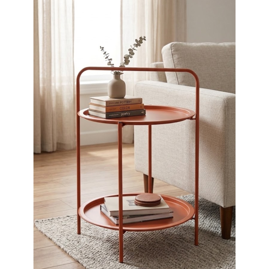 Tavolino da salotto HAGE 50x66 cm arancione
