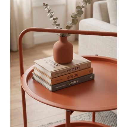Tavolino da salotto HAGE 50x66 cm arancione