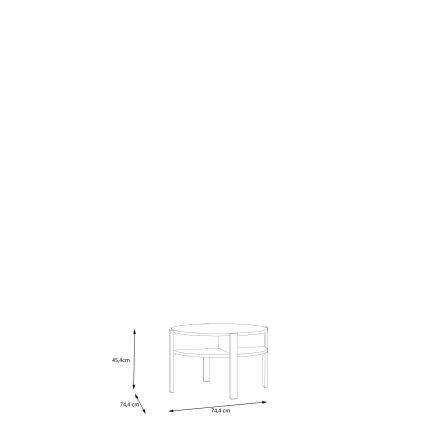 Tavolino da salotto INAR, marrone