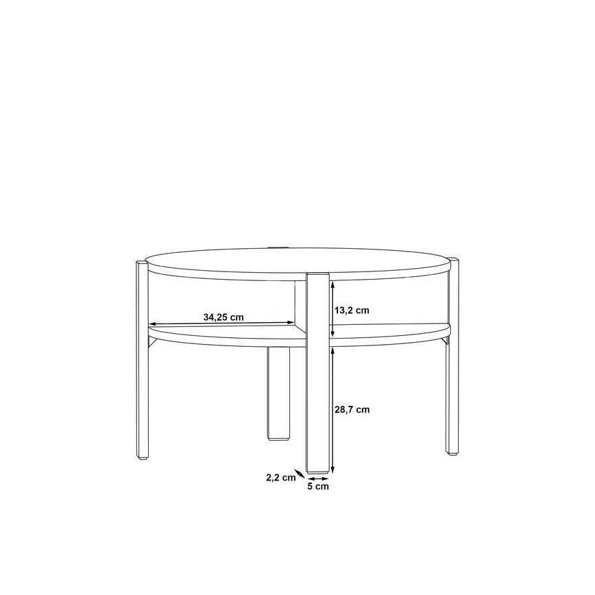 Tavolino da salotto INAR, marrone