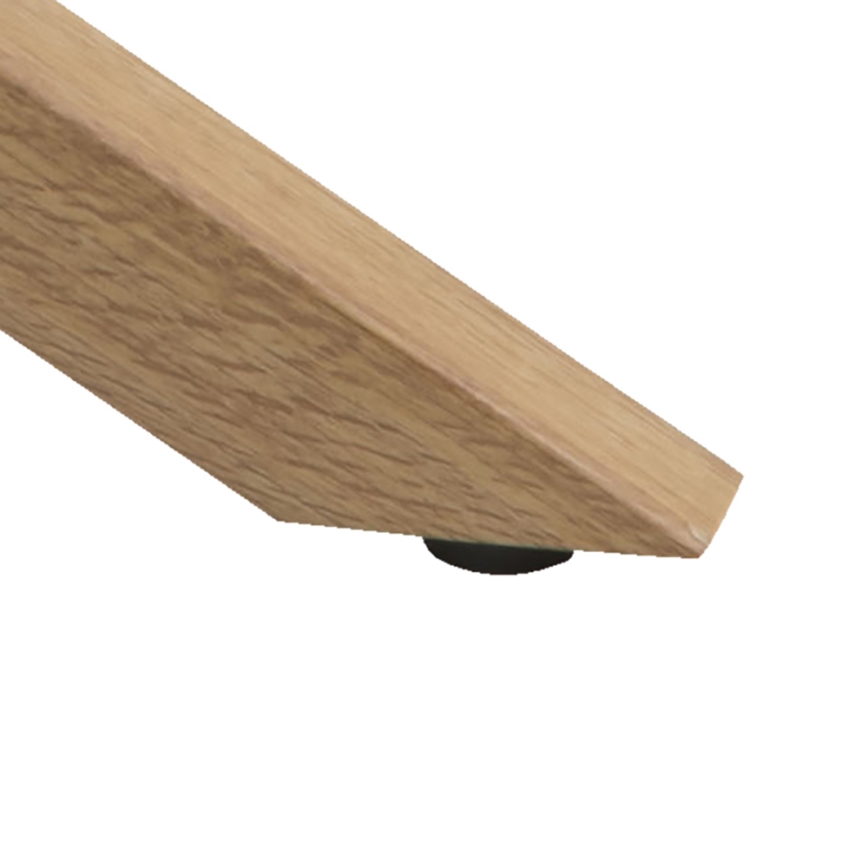 Tavolino da salotto LUCA 82 cm trasparente/rovere