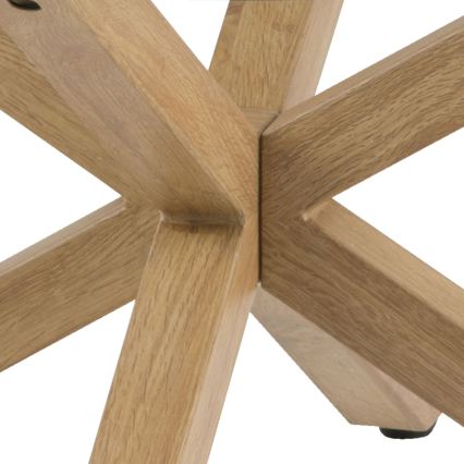 Tavolino da salotto LUCA 82 cm trasparente/rovere