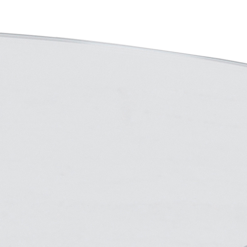 Tavolino da salotto LUCA 82 cm, vetro trasparente/finitura argento