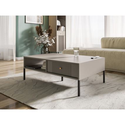 Tavolino da salotto LUE beige/nero