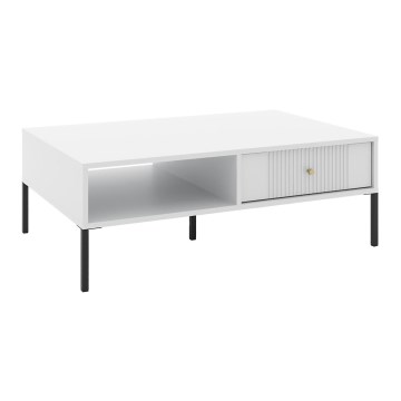 Tavolino da salotto LUE bianco/nero