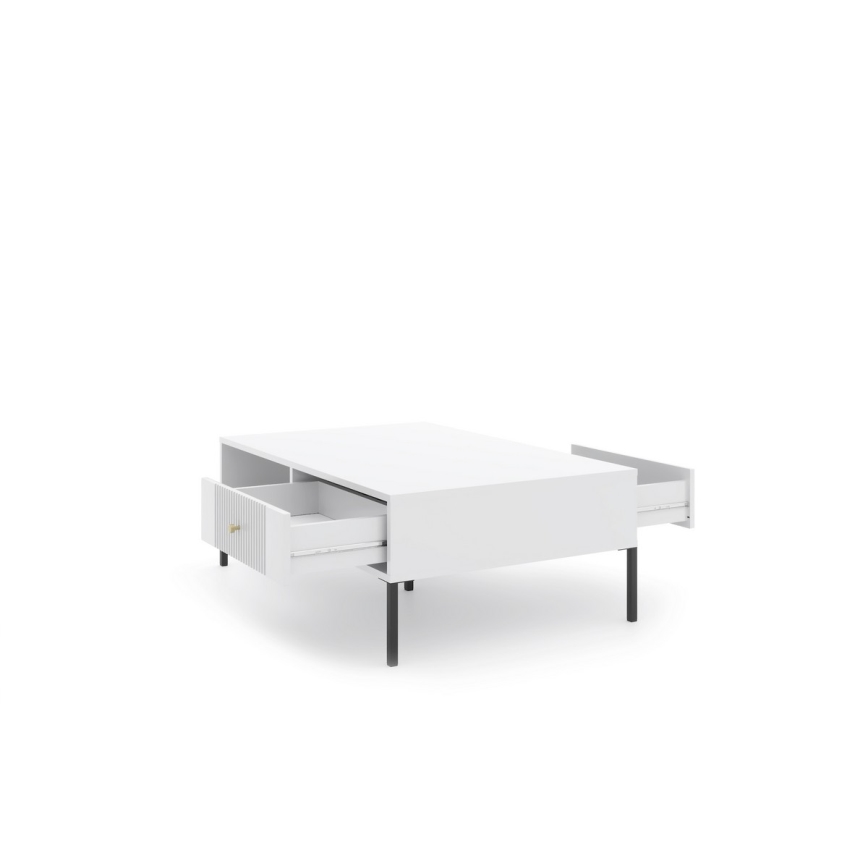 Tavolino da salotto LUE bianco/nero