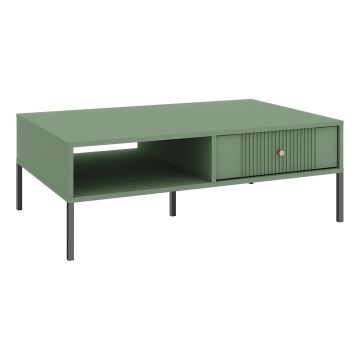 Tavolino da salotto LUE verde/nero
