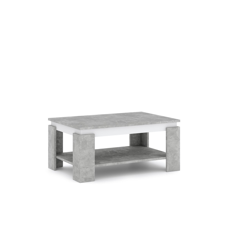 Tavolino da salotto LUNO grigio cemento/antracite