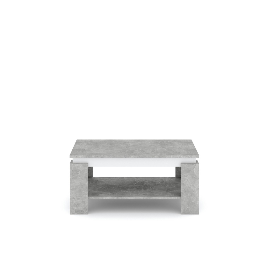 Tavolino da salotto LUNO grigio cemento/antracite