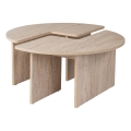 Tavolino da salotto LUVIA, finitura effetto marmo beige