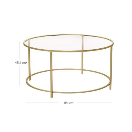 Tavolino da salotto LYRA oro