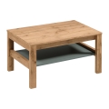 Tavolino da salotto MENTA 90x45 cm rovere wotan/verde