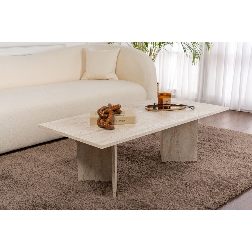 Tavolino da salotto NEL 119x60 cm beige
