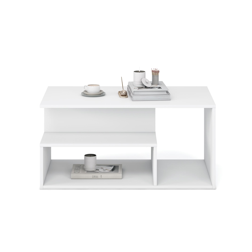 Tavolino da salotto NOTE 90x51 cm bianco
