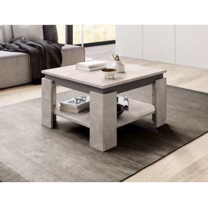 Tavolino da salotto OLAF grigio cemento/antracite