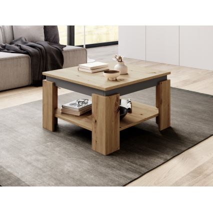 Tavolino da salotto OLAF rovere artisan/antracite