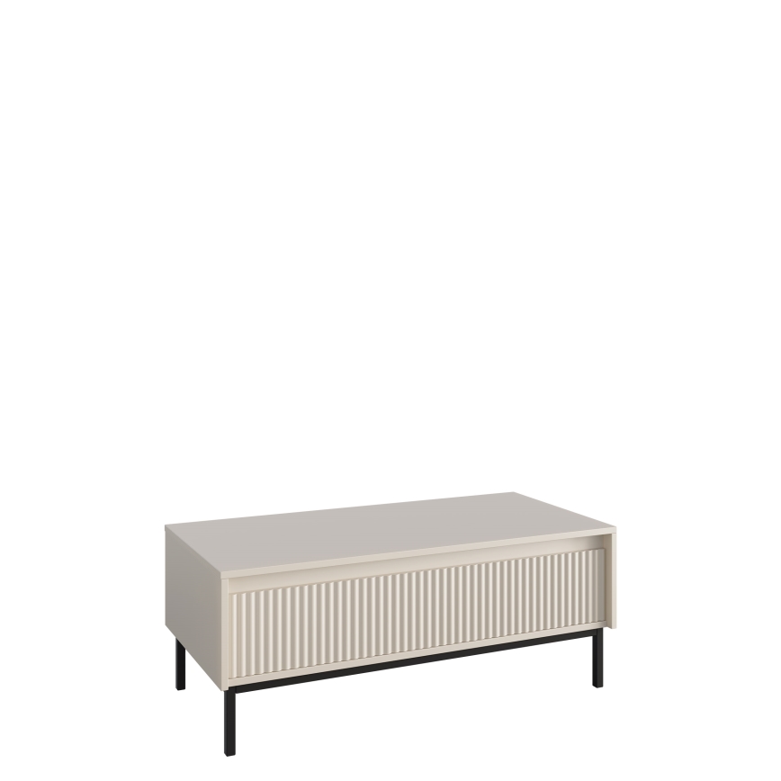Tavolino da salotto OZMI 100x40 cm, colore cashmere