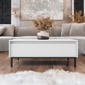 Tavolino da salotto OZMI 40x100 cm bianco