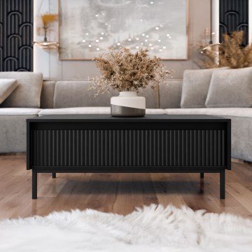 Tavolino da salotto OZMI 40x100 cm, nero