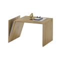 Tavolino da salotto PRISM 60x40 cm regolabile in verticale e in orizzontale, finitura rovere