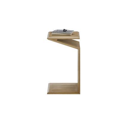 Tavolino da salotto PRISM 60x40 cm regolabile in verticale e in orizzontale, finitura rovere
