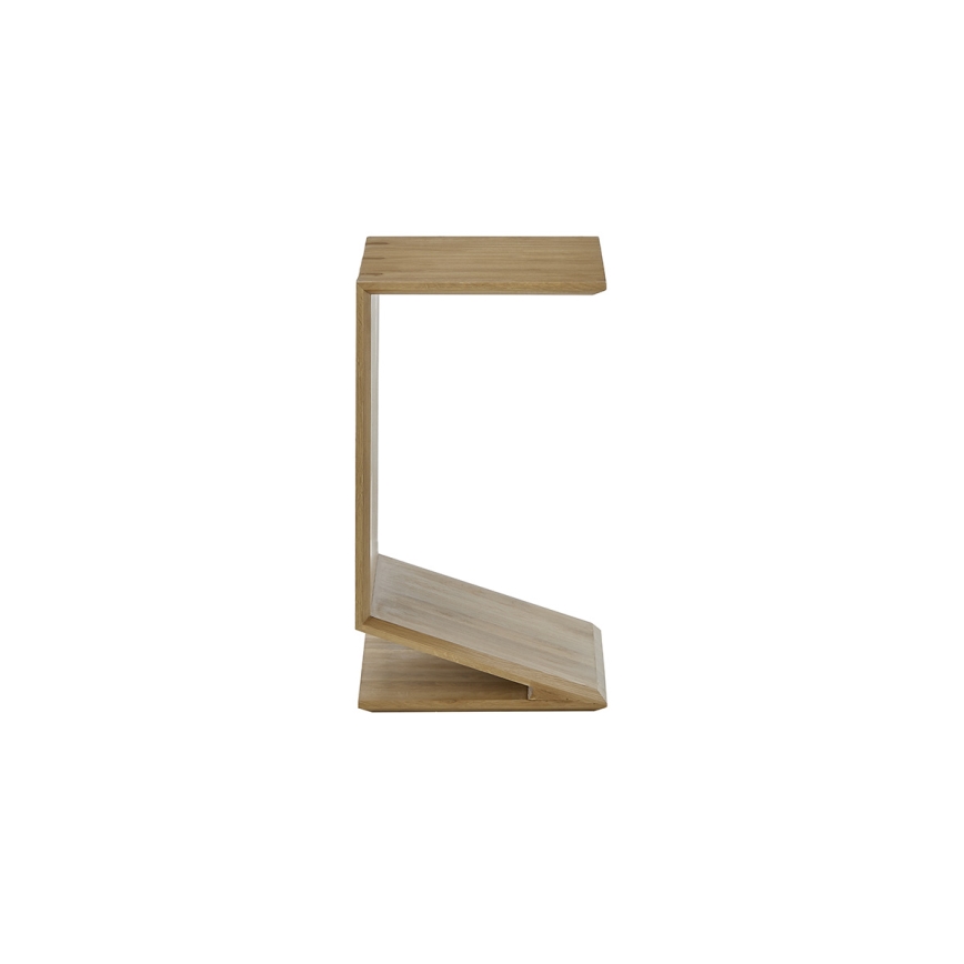 Tavolino da salotto PRISM 60x40 cm regolabile in verticale e in orizzontale, finitura rovere