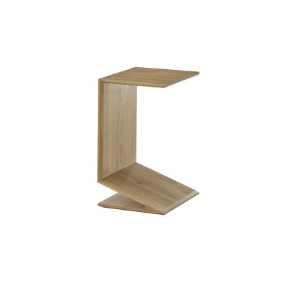 Tavolino da salotto PRISM 60x40 cm regolabile in verticale e in orizzontale, finitura rovere