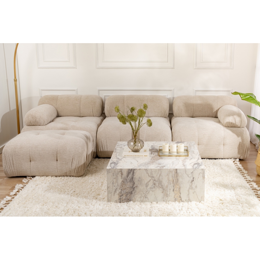 Tavolino da salotto PRIZMA 35x90 cm effetto marmo