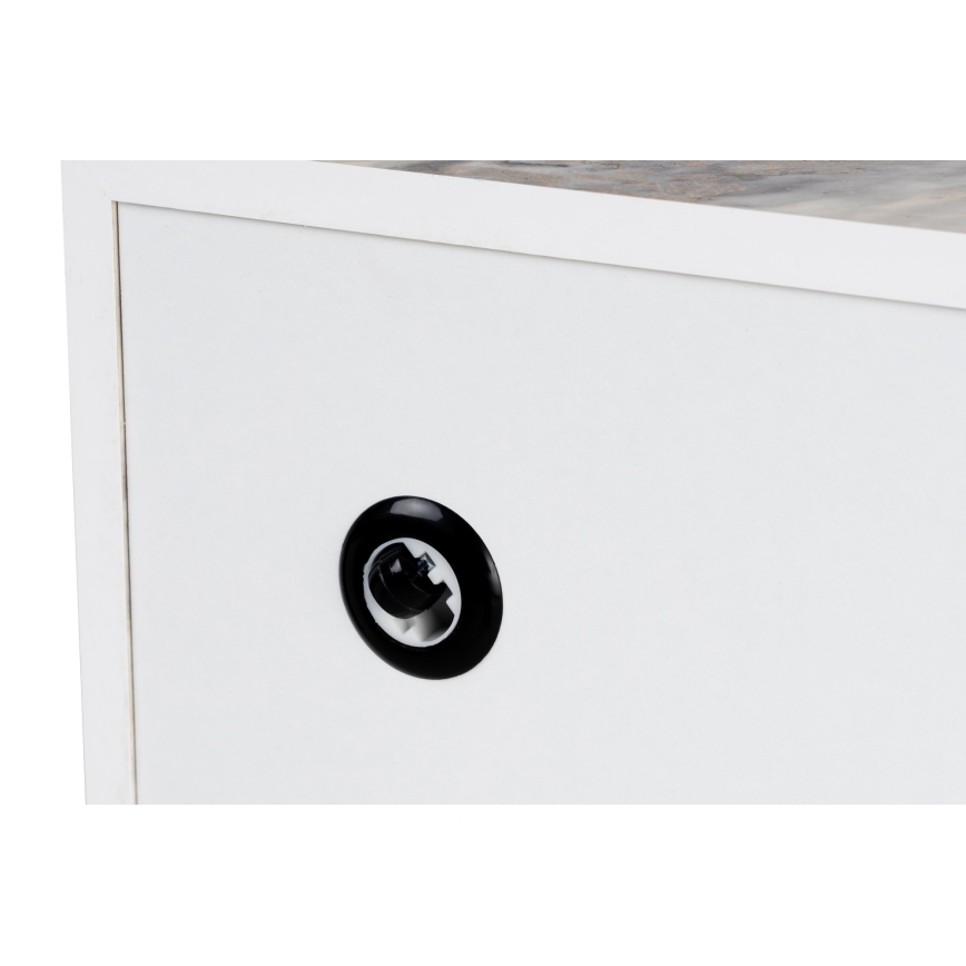 Tavolino da salotto PRIZMA 35x90 cm effetto marmo