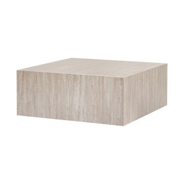 Tavolino da salotto PRIZMA 90x90 cm beige