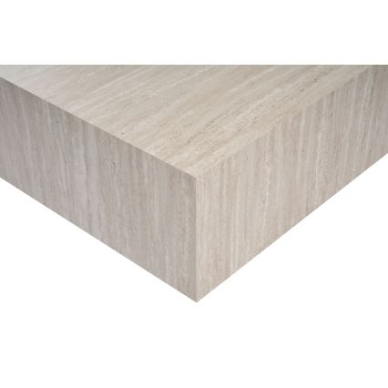 Tavolino da salotto PRIZMA 90x90 cm beige