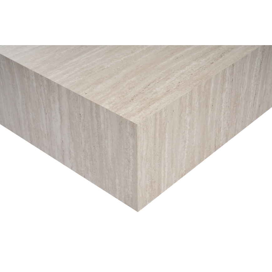 Tavolino da salotto PRIZMA 90x90 cm beige