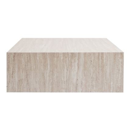 Tavolino da salotto PRIZMA 90x90 cm beige