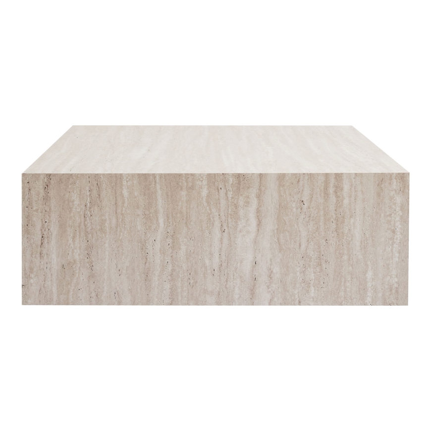 Tavolino da salotto PRIZMA 90x90 cm beige