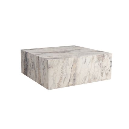 Tavolino da salotto PRIZMA 90x90 cm in marmo