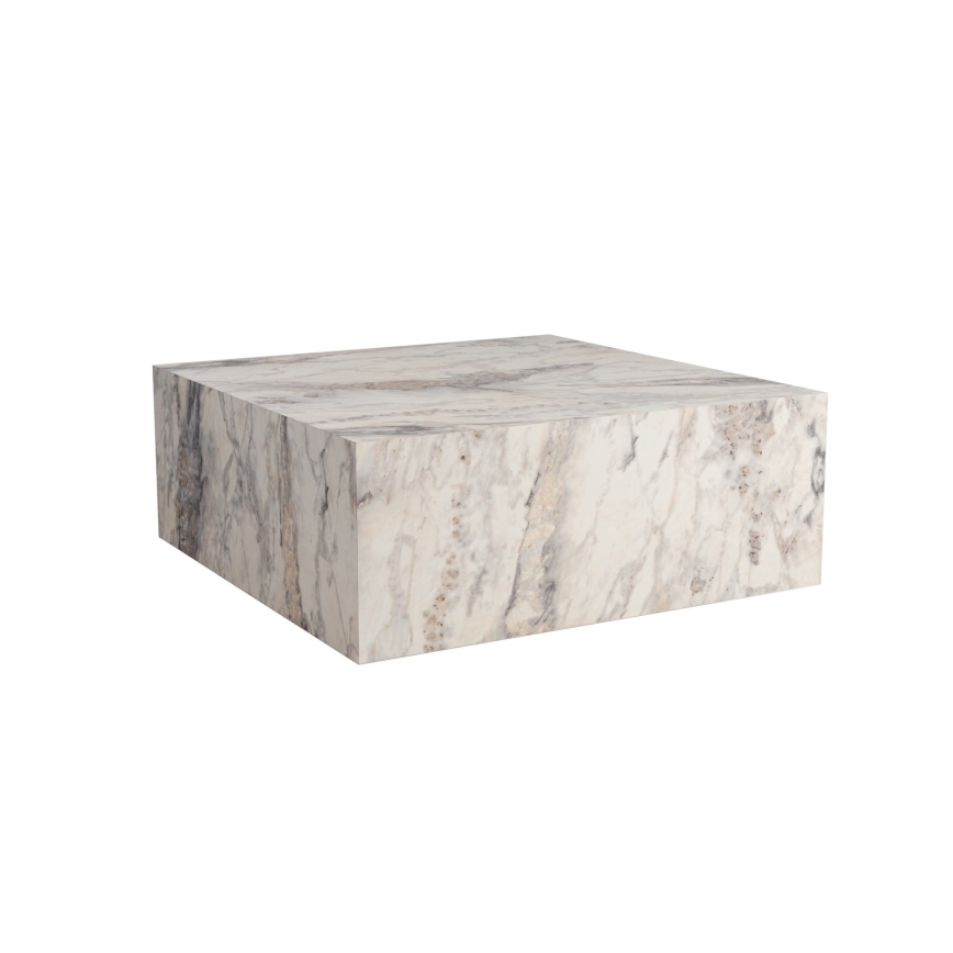 Tavolino da salotto PRIZMA 90x90 cm in marmo