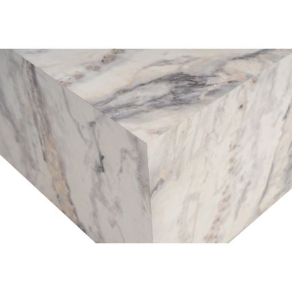 Tavolino da salotto PRIZMA 90x90 cm in marmo
