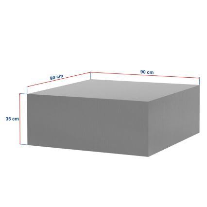 Tavolino da salotto PRIZMA 90x90 cm in rovere