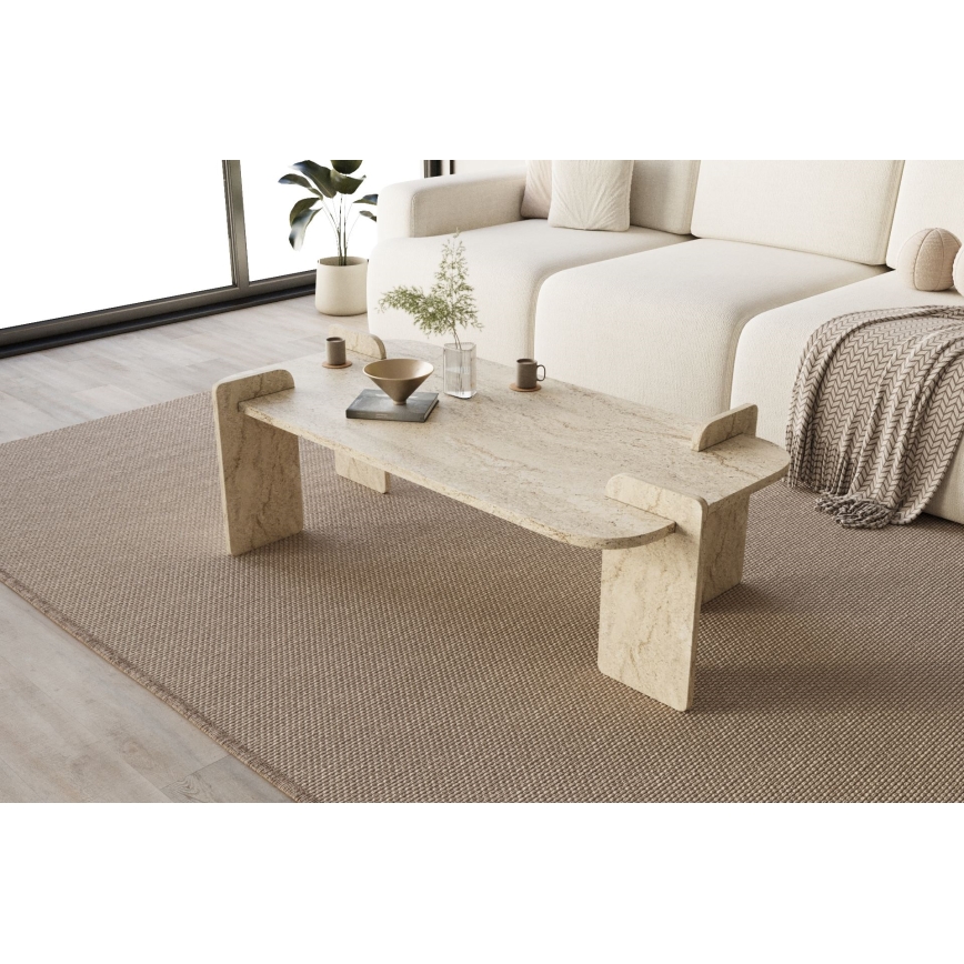 Tavolino da salotto PURO 120x60 cm beige