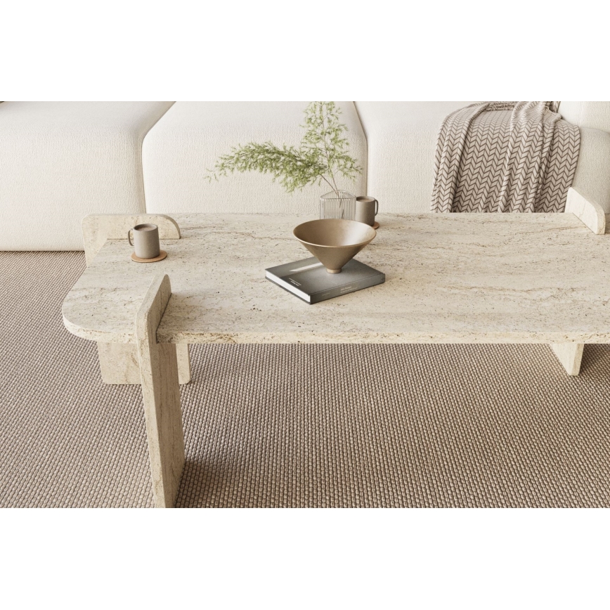 Tavolino da salotto PURO 120x60 cm beige