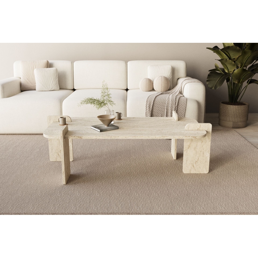 Tavolino da salotto PURO 120x60 cm beige